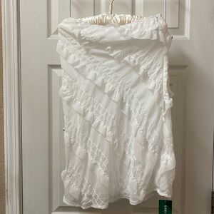 Stein White Casual Skirt with ruffles